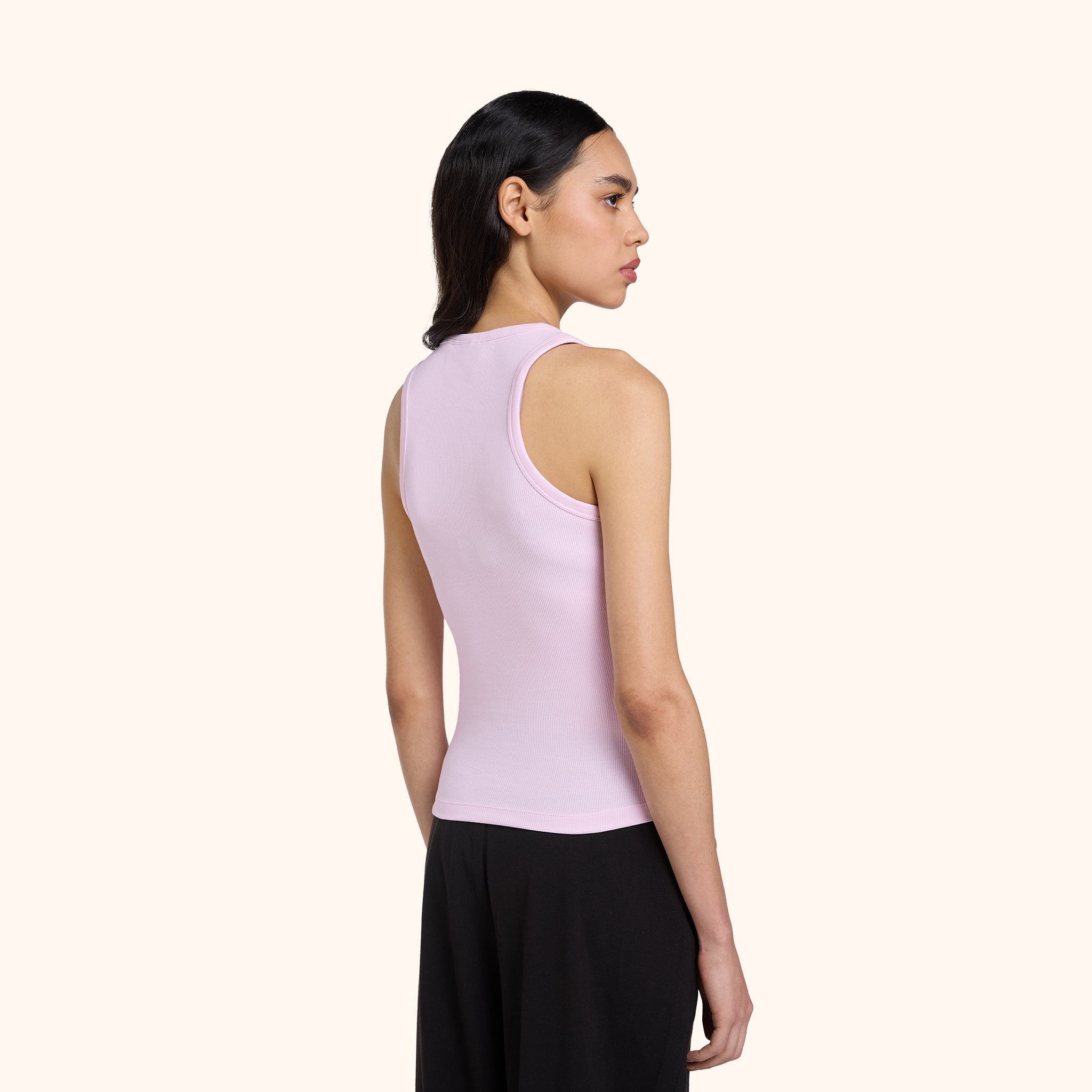 Tired Girlie Rib knit Tank Top